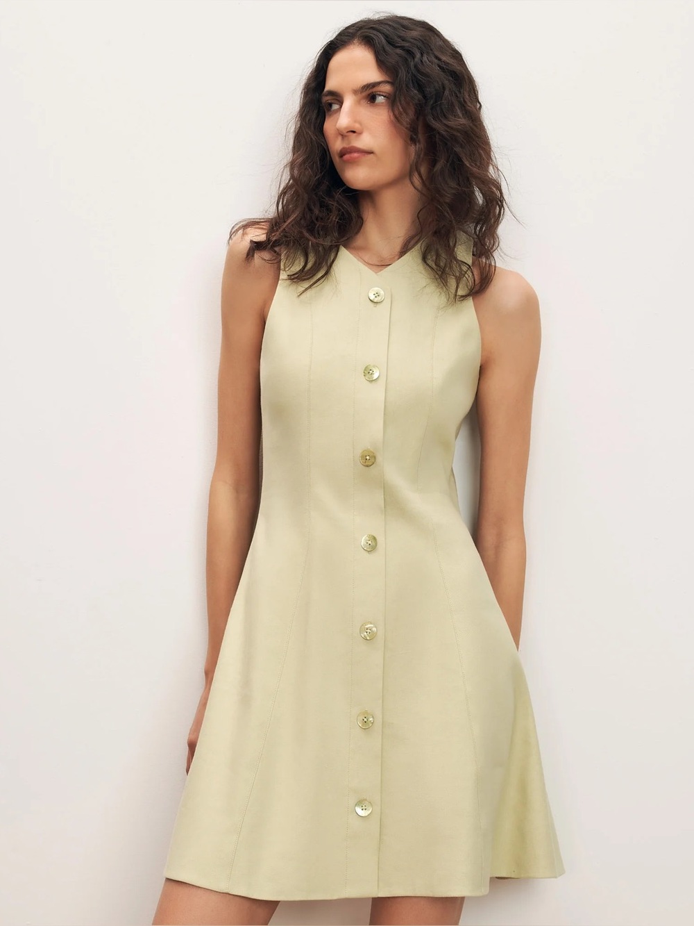 [Veronica Beard] Steiner Button-Down Mini Dress